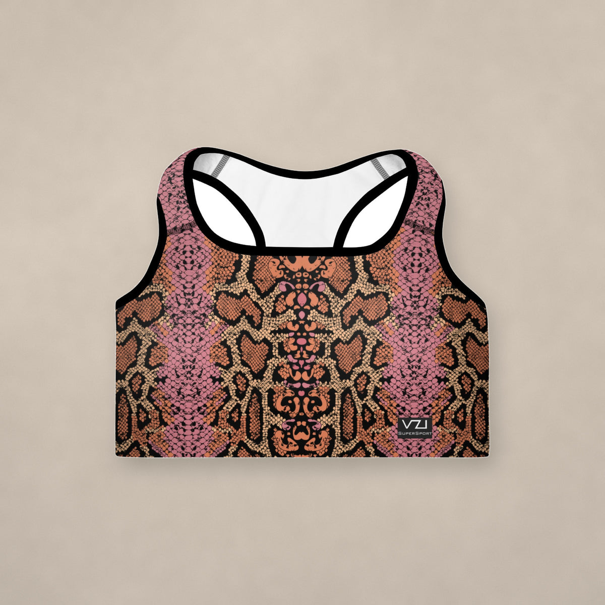 Vazzari Obscure Revival Padded Bra on beige studio wall