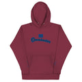 Vazzari Omnimira Women's Hoodie – Maroon – front view – clean studio shot