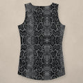 Vazzari Ophidian Nova Tank Top on beige studio wall