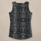 Vazzari Ophidian Nova Tank Top on beige studio wall