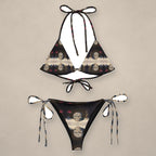 Vazzari Paradigm Shift String Bikini on beige studio wall