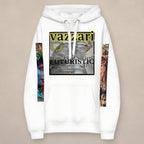 Vazzari Polyamory Hoodie on beige studio wall