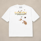 Vazzari Pure Code Heavy Tee – Heaven on beige studio wall