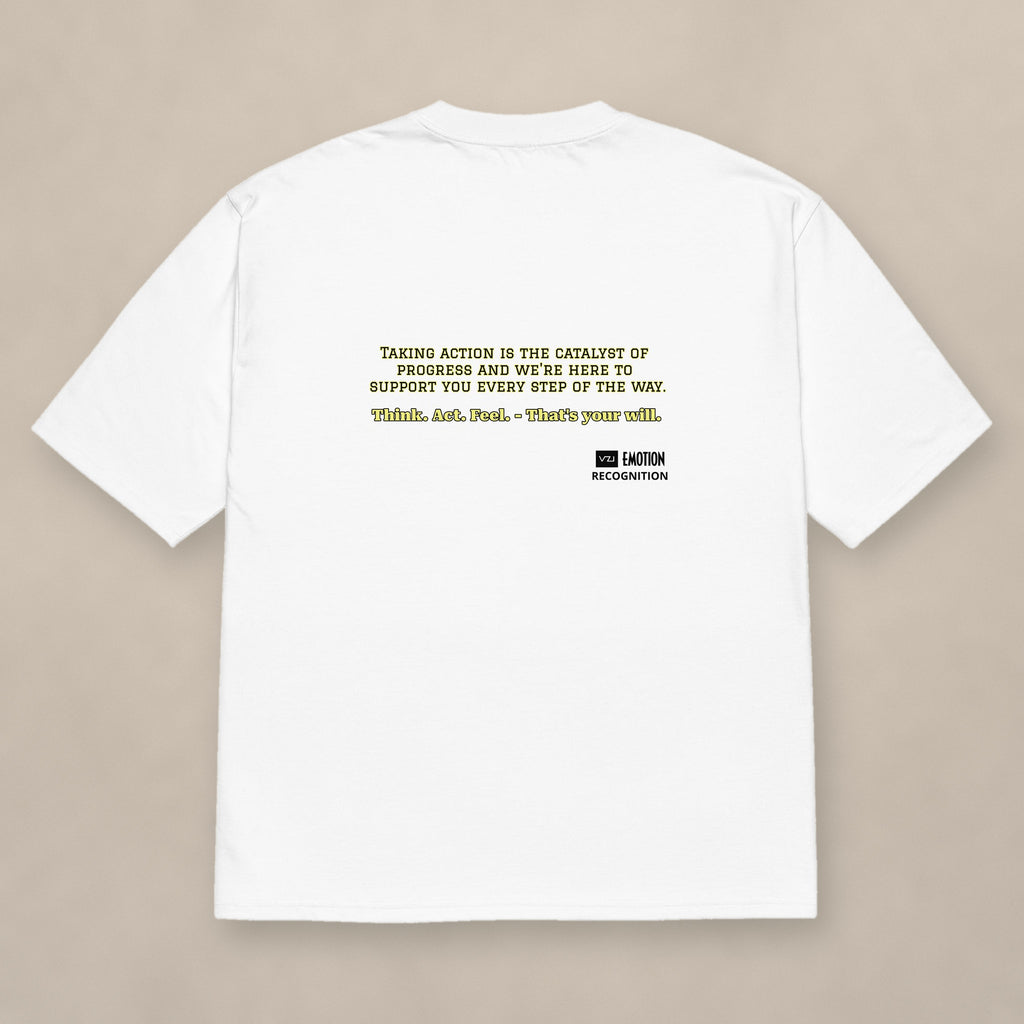 Vazzari Pure Code Heavy Tee – Mars on beige studio wall