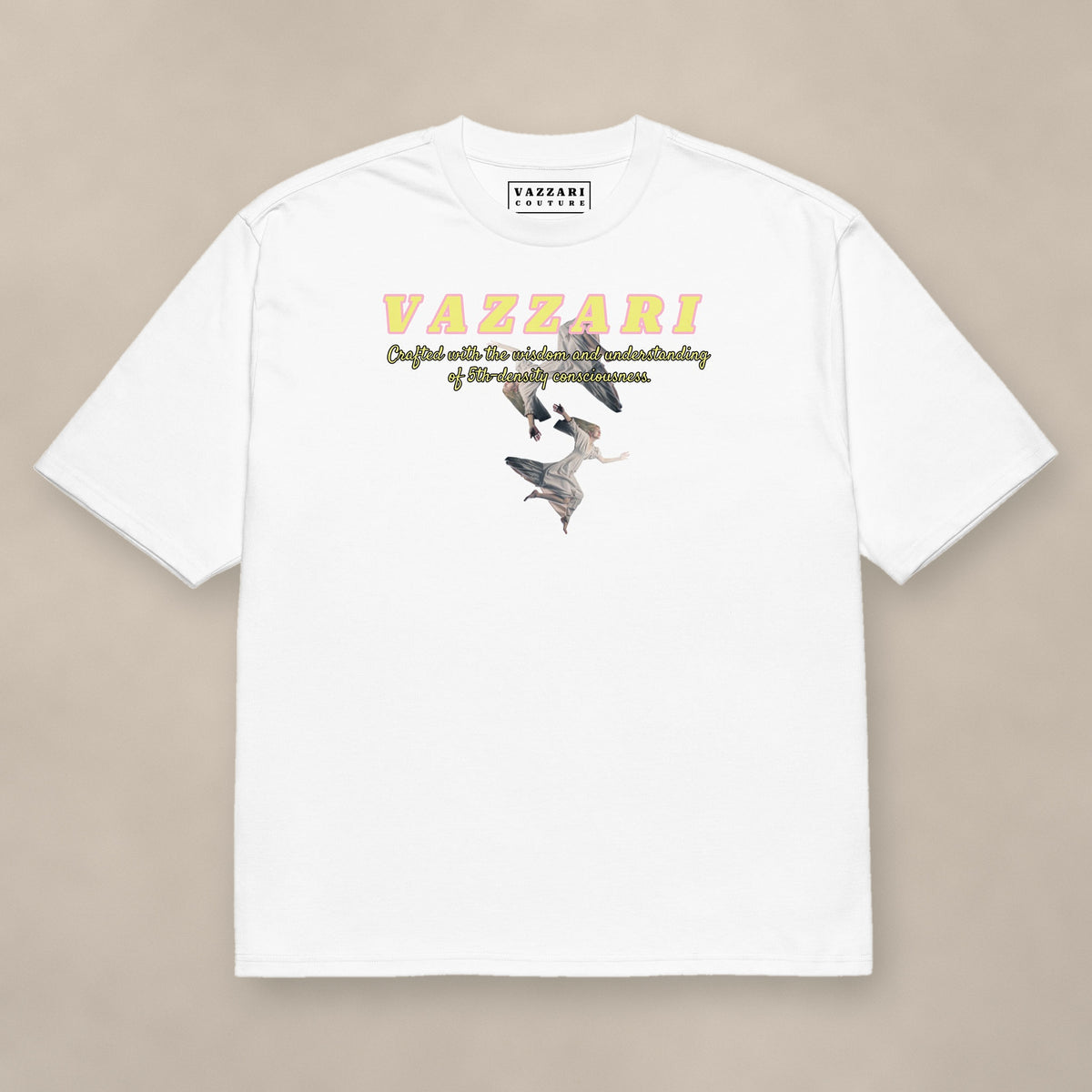 Vazzari Pure Code Heavy Tee – Soul on beige studio wall