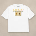 Vazzari Pure Code Heavy Tee – Temptation on beige studio wall