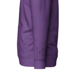 Vazzari Zenitron Hoodie – Purple – left sleeve detail – clean studio shot
