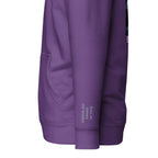 Vazzari Lunaris Hoodie – Purple – left sleeve detail – clean studio shot