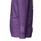 Vazzari Azurael Men's Hoodie – Purple – left sleeve detail – clean studio shot