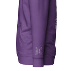 Vazzari Aethonius Men's Hoodie – Purple – left sleeve detail – clean studio shot