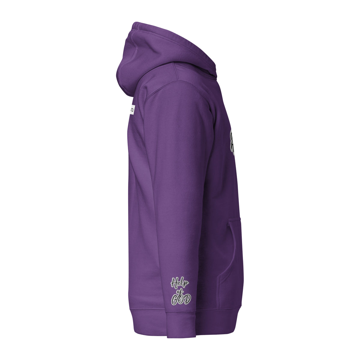 Vazzari Azurael Men's Hoodie – Purple – right view – clean studio shot
