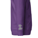 Vazzari Azurael Men's Hoodie – Purple – right sleeve detail – clean studio shot