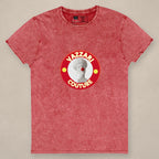 Vazzari Rosy Reverie Women's Tee on beige studio wall