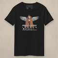 Vazzari Soulfire Seraph Tee on beige studio wall