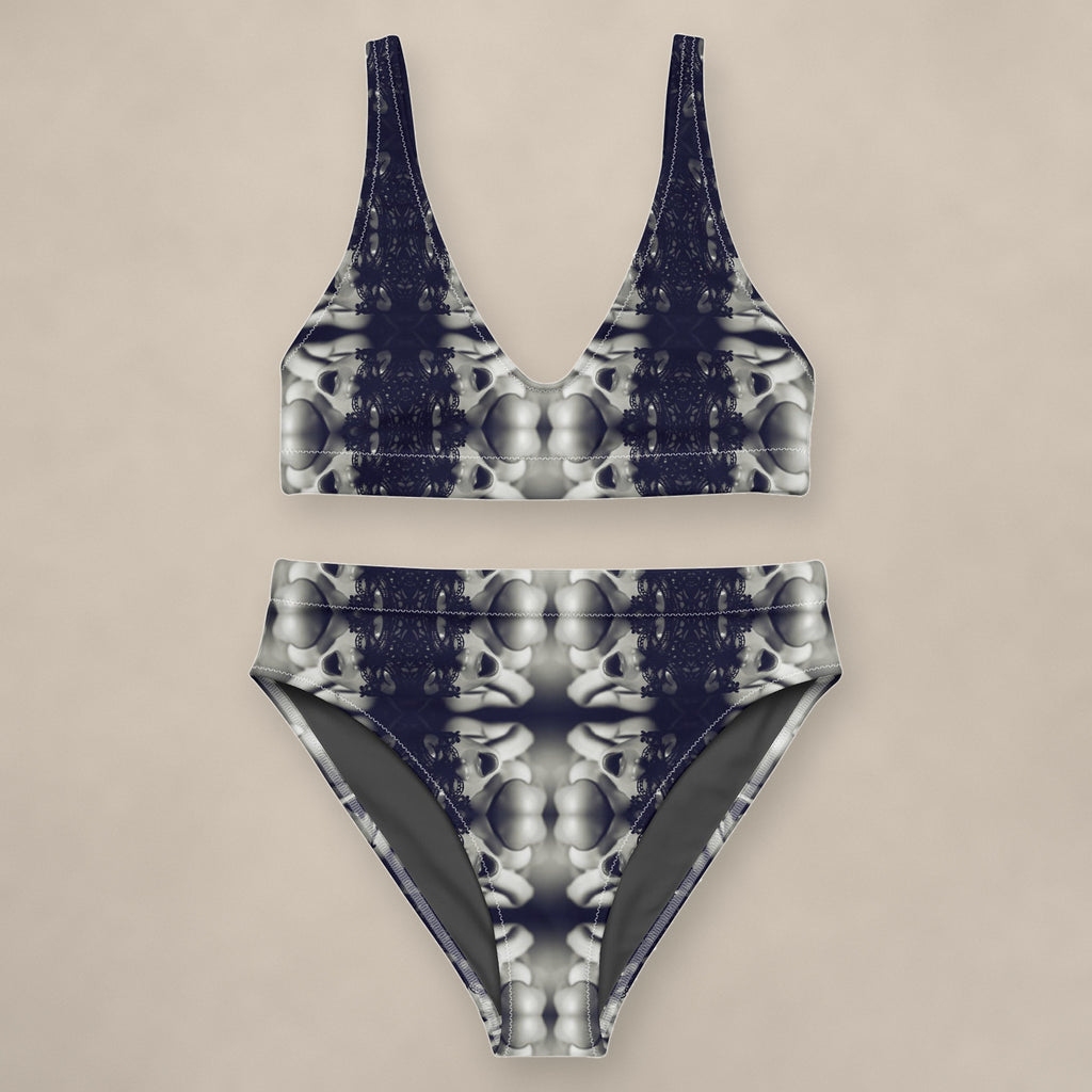 Vazzari Spasm Bikini Set on beige studio wall