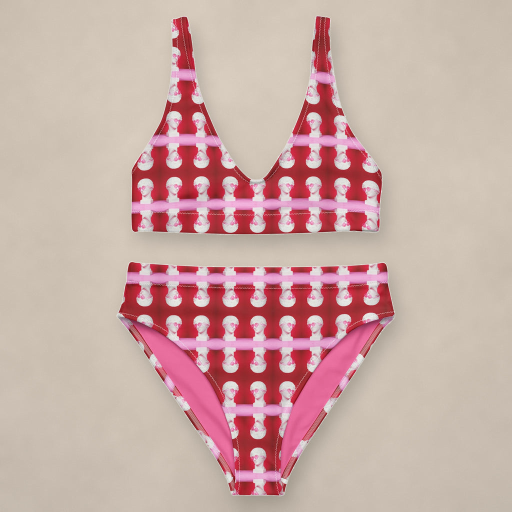 Vazzari Statuesque Bikini Set on beige studio wall