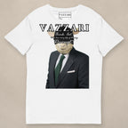 Vazzari System Error Tee on beige studio wall