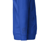 Vazzari Zenitron Hoodie – Team Royal – right sleeve detail – clean studio shot