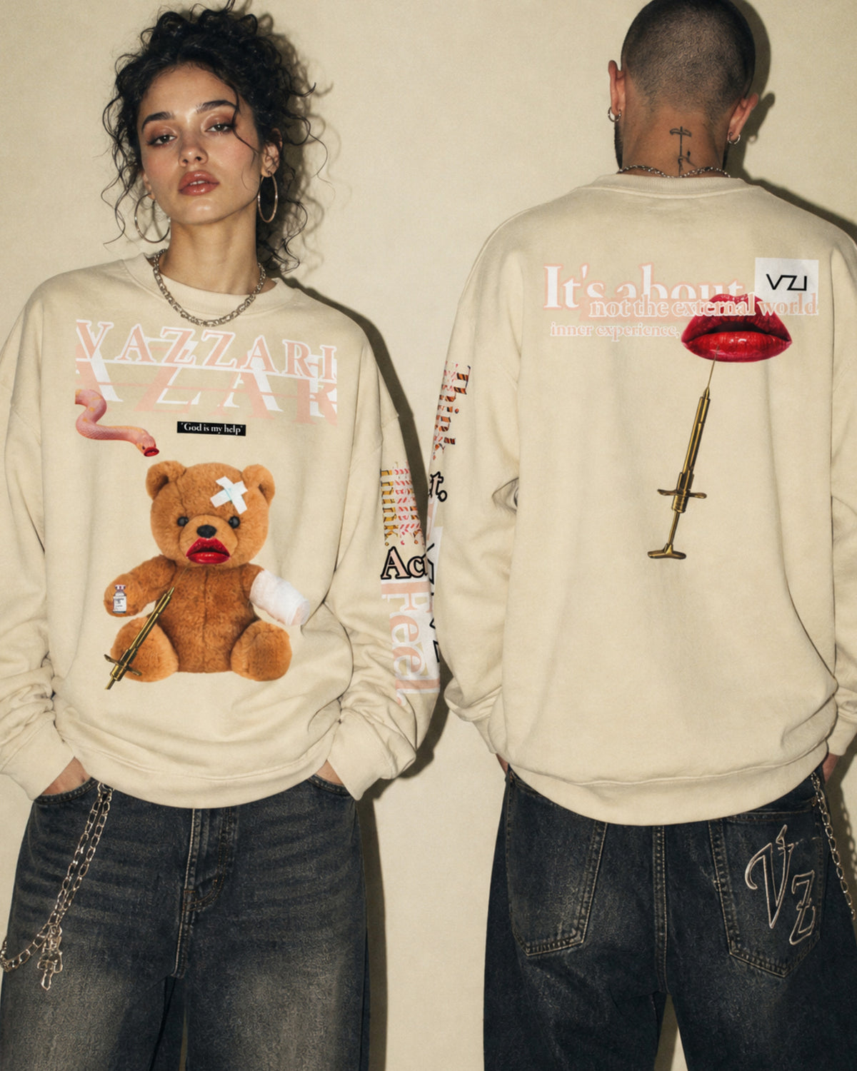 Vazzari Teddy Lip Sweatshirt
