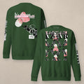 Vazzari Teddy Sync Sweatshirt on beige studio wall