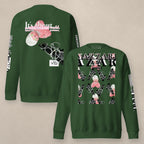 Vazzari Teddy Sync Sweatshirt on beige studio wall