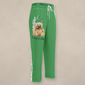 Vazzari Teddy Wide-Leg Pants – Chateau on beige studio wall
