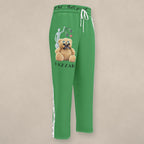 Vazzari Teddy Wide-Leg Pants – Chateau on beige studio wall