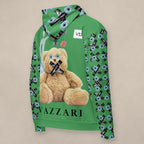 Vazzari Teddy Zip Hoodie – Chateau on beige studio wall