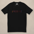 Vazzari Thread Fitted Tee – VZI on beige studio wall
