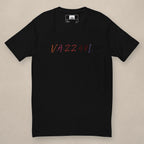 Vazzari Thread Fitted Tee – VZI on beige studio wall