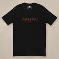 Vazzari Thread Fitted Tee on beige studio wall