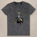 Vazzari Time's Epitaph Women's Tee on beige studio wall