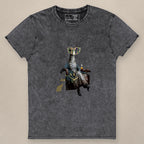 Vazzari Time's Epitaph Women's Tee on beige studio wall