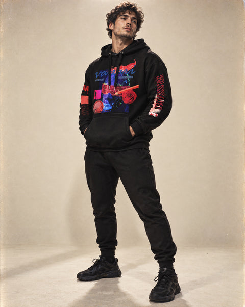 Vazzari Transmutation Matrix Hoodie worn by model