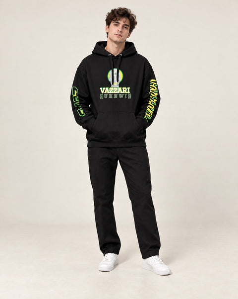 Vazzari UHNWI Hoodie worn by model