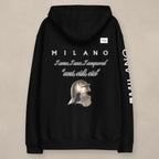Vazzari Veni Vidi Vici Hoodie on beige studio wall