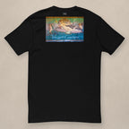 Vazzari Venusian Fitted Tee on beige studio wall