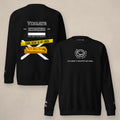 Vazzari Vibrate Higher Sweatshirt – Black on beige studio wall