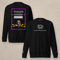 Vazzari Vibrate Higher Sweatshirt – Black II on beige studio wall