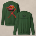 Vazzari Vibrate Higher Sweatshirt – Forest on beige studio wall