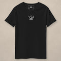Vazzari VZI London Downtown Tee on beige studio wall