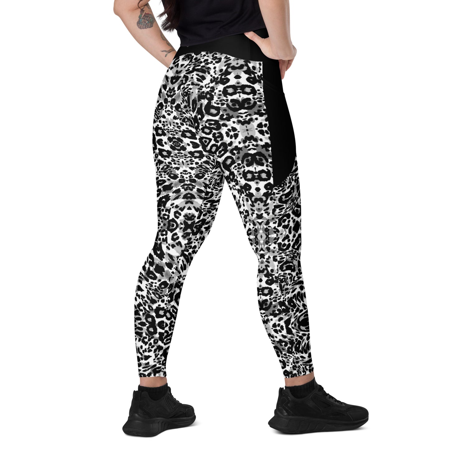 Inkblot - Leggings with pockets, Tight fit, High-waisted