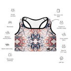 Cybernetic - Padded Sports Bra: Removable Padding, Scoop neckline and racerback