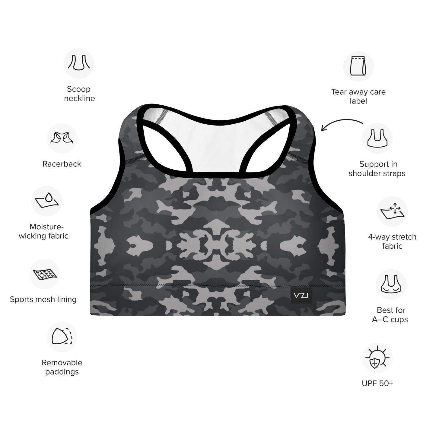 VZI Padded Sports Bra