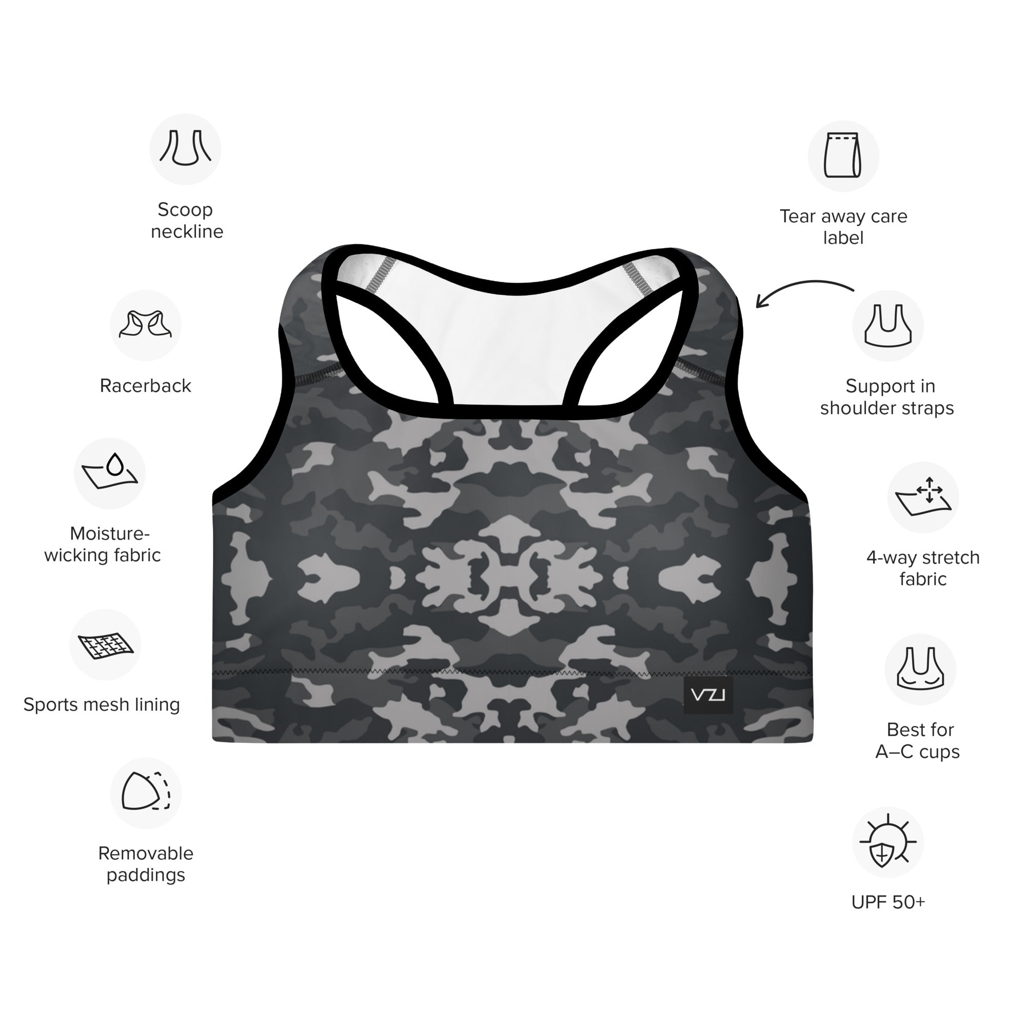 VZI Padded Sports Bra