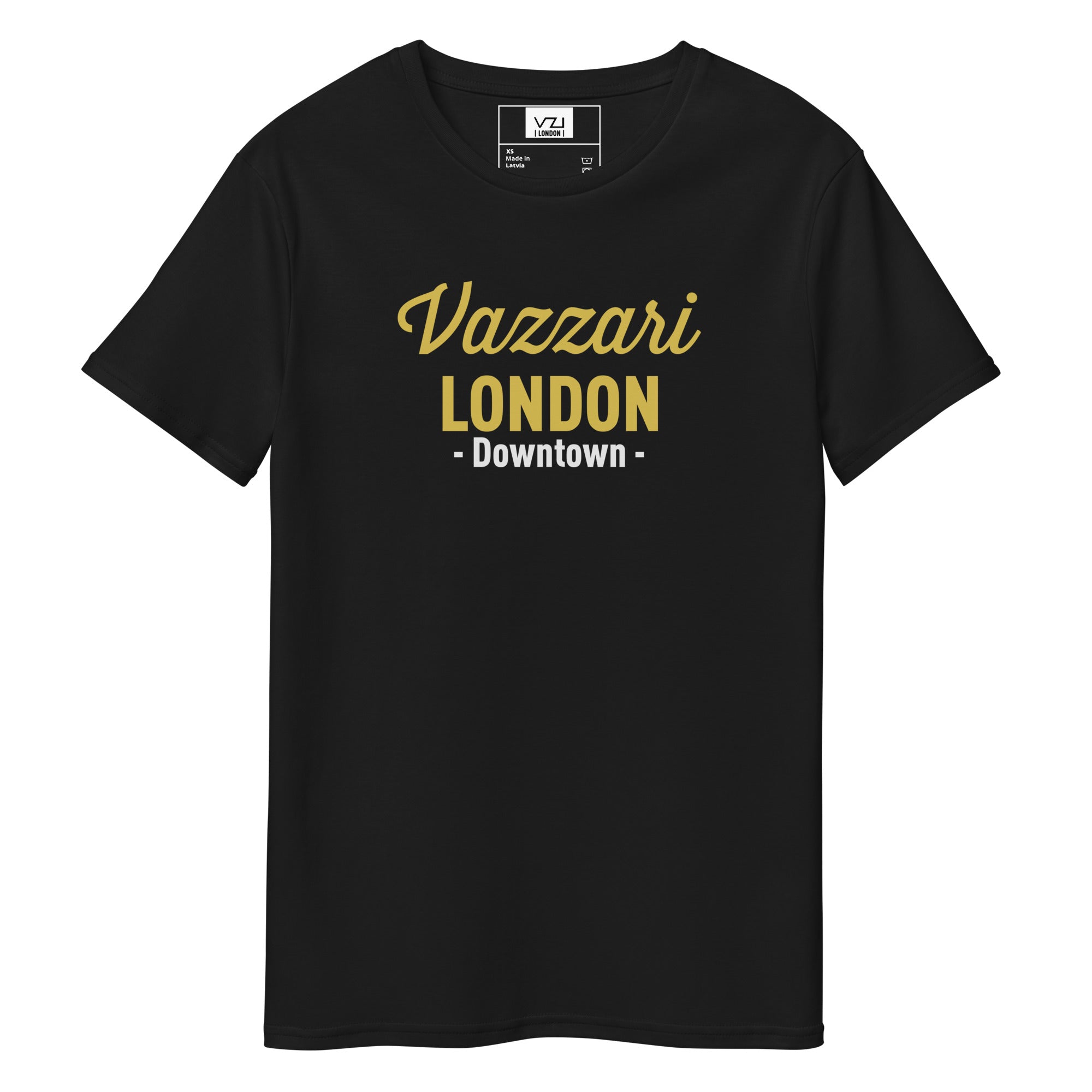 Downtown LONDON: T-Shirt For Men's - Premium Cotton, Inked Old Gold - Vazzari Couture