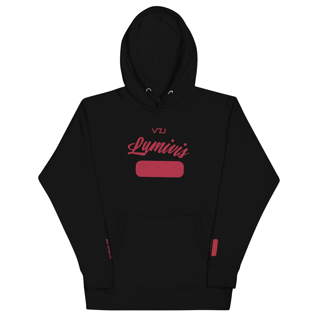 Lumivis : Women's Hoodie - Cotton Heritage: illumination and clarity. - Vazzari CoutureLumivis, unisex hoodie, classic cotton, streetwear, pouch pocket, 3-panel hood, flat drawstrings, self-fabric patch, comfortable, cozy.