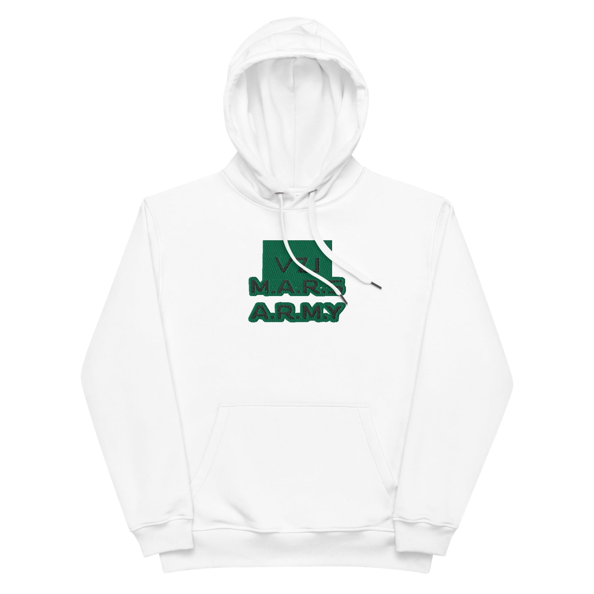 M.A.R.S A.R.M.Y - Premium Eco Hoodie: Men's Hoodie - Organic, Comfortable - Vazzari Couture