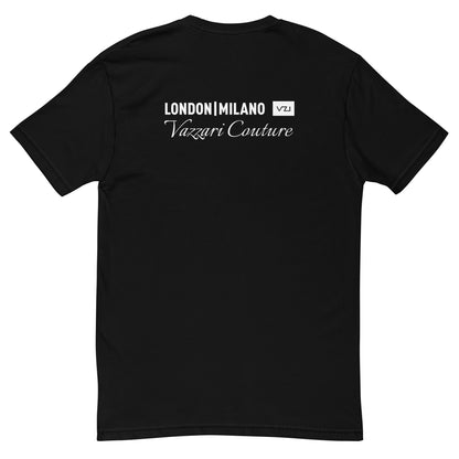 VZI Couture C. : Men's Fitted T-Shirt: London Milano Couture Connoisseur