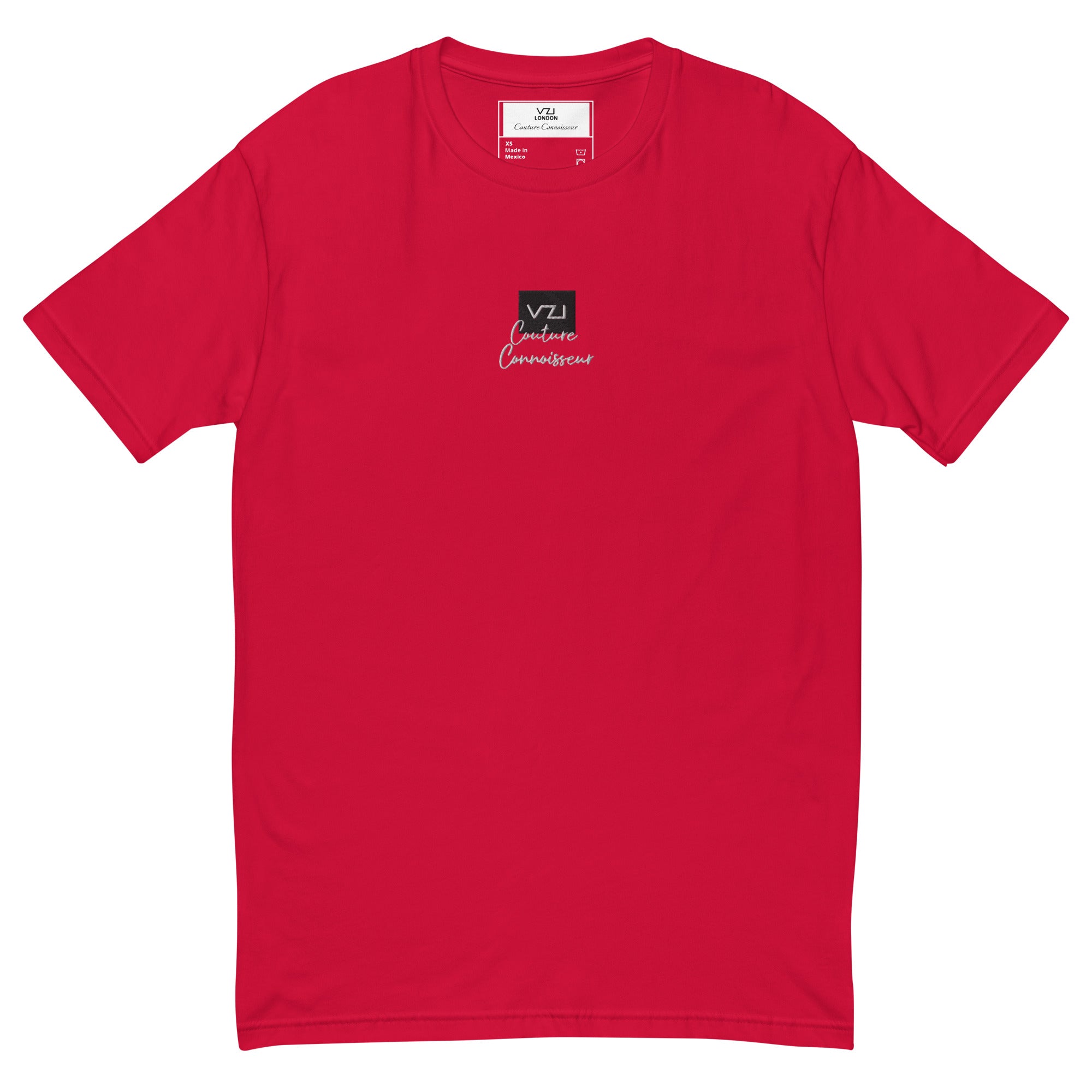 VZI Couture C.: Tailliertes Herren-T-Shirt: London Milano Couture Connoisseur
